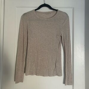 ACTIVE BASIC | Sheer Beige Long Sleeve